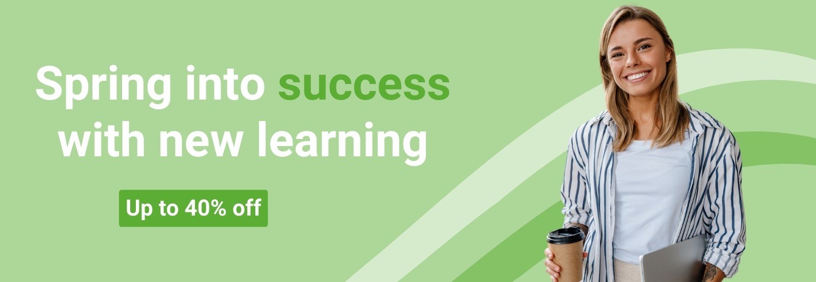 <p>Up to 40% off all training courses</p>