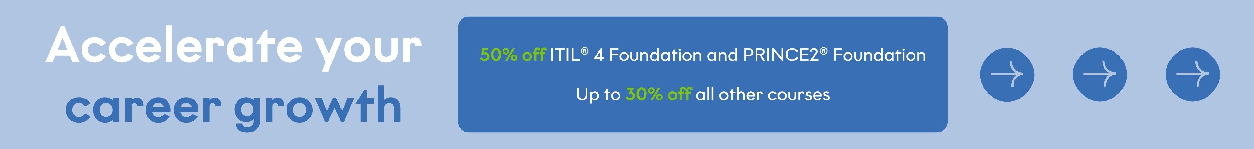 <p>Up to 50% off training courses</p>