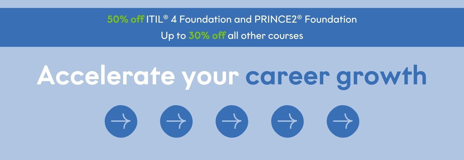 <p>Up to 50% off training courses</p>
