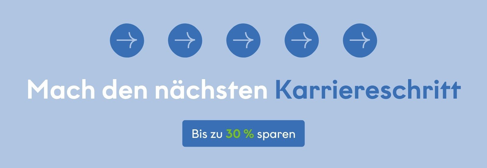 <p>Bis zu 30% Rabatt auf Schulungen</p>