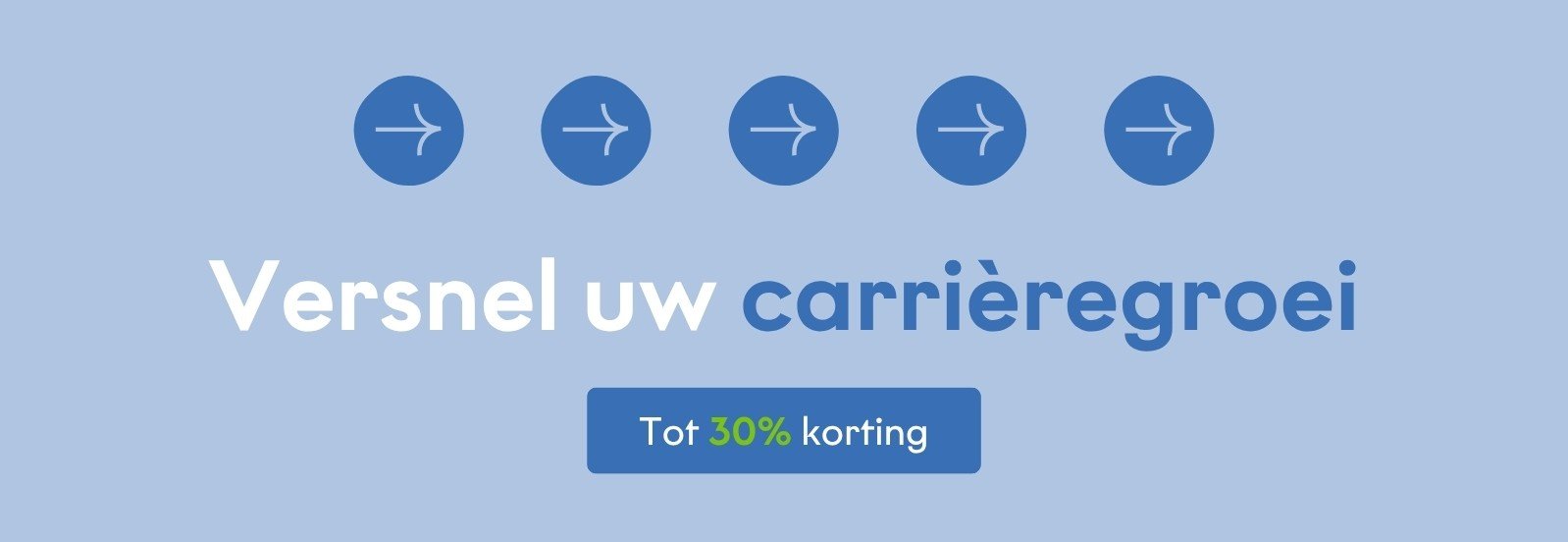 <p>Tot 30% korting op trainingscursussen</p>
